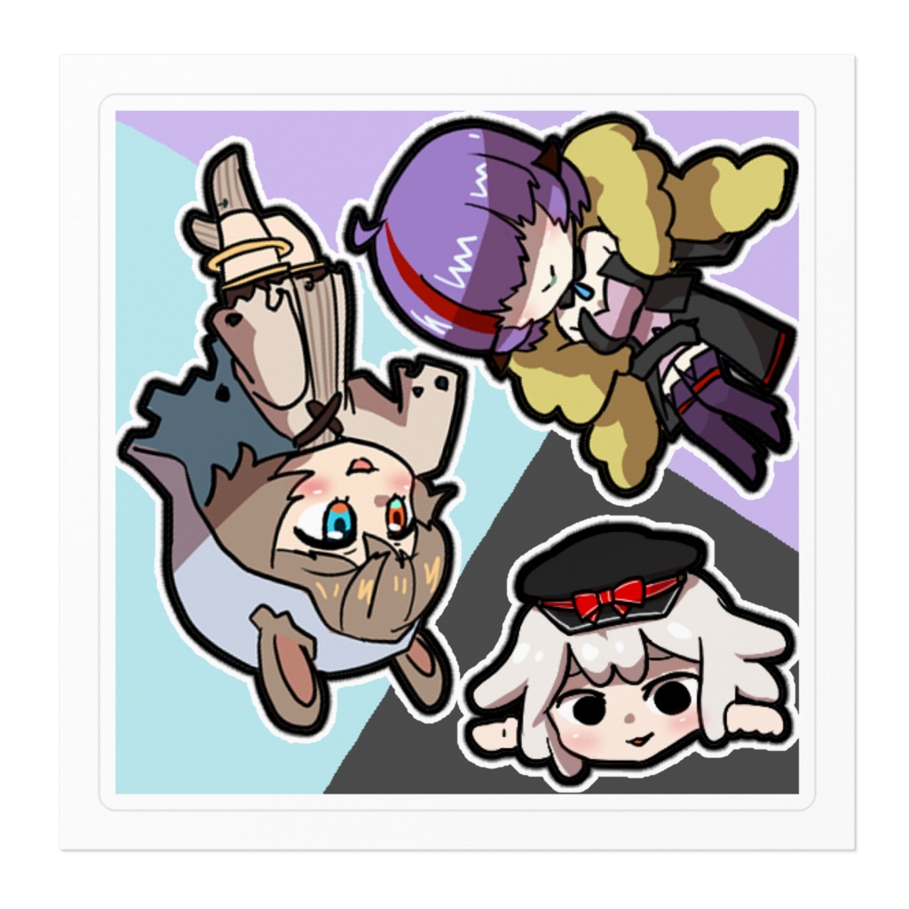 よせあつめ組ステッカー(team.cute?)