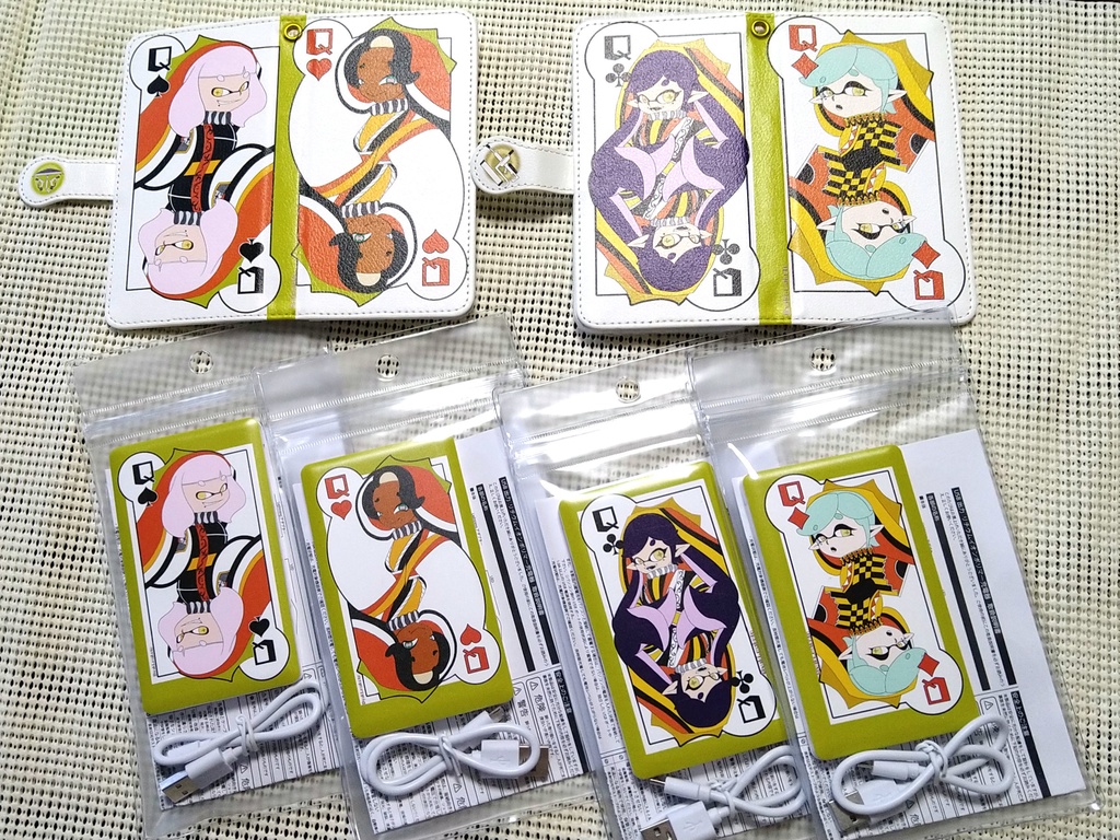 【SALE】トランプ風手帳型携帯ケース