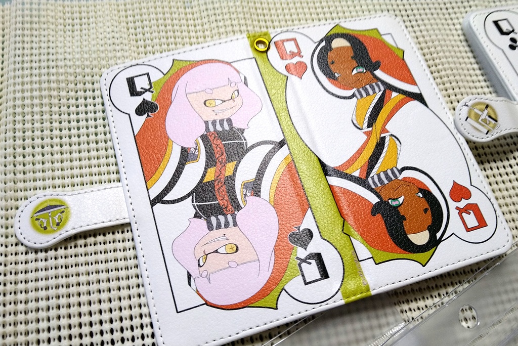 【SALE】トランプ風手帳型携帯ケース