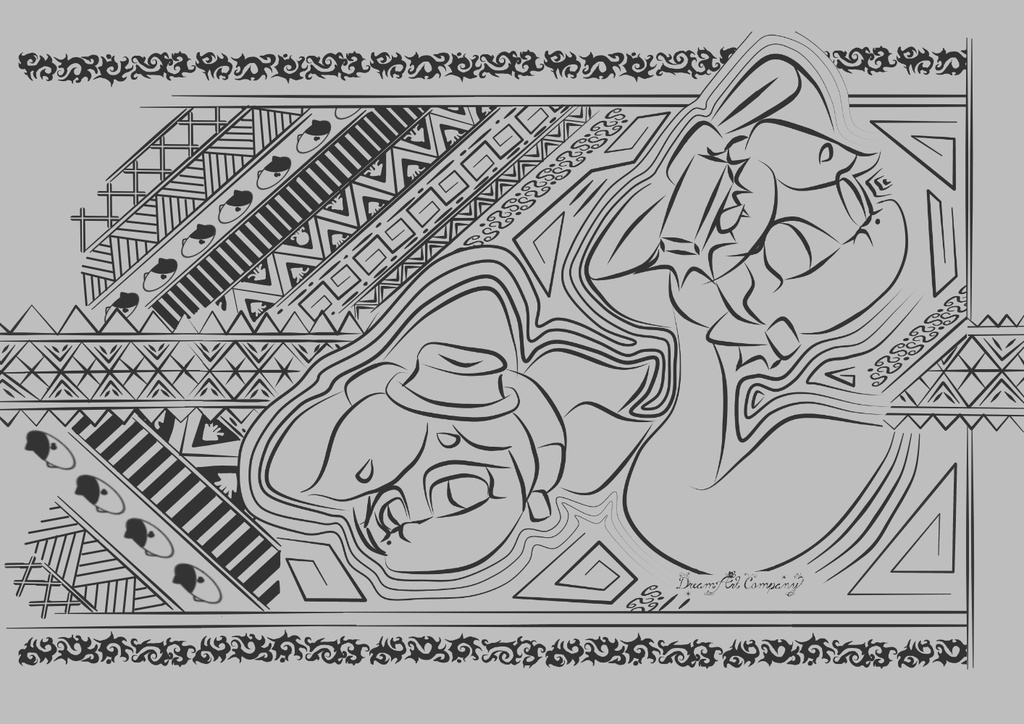 ICカードステッカー【トライバルシオカラ】