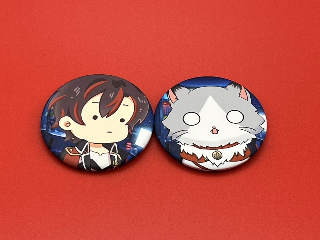 火原ヴァラ_3周年記念缶バッジ_缶バッジ44㎜_虚無セット