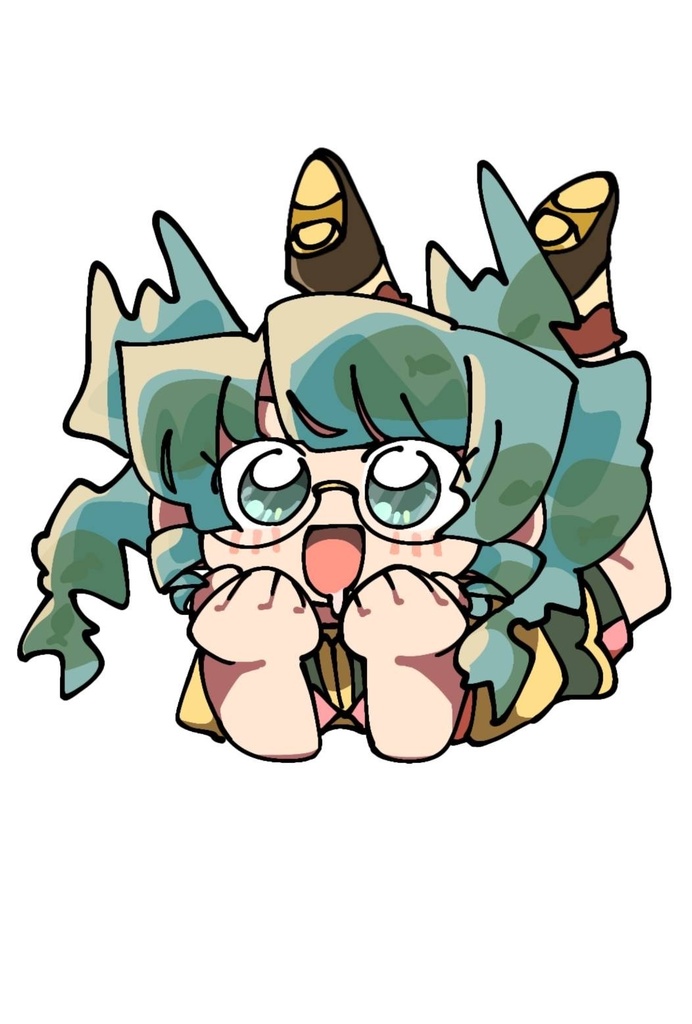 ドーナツを食べてるきみを見つめてるアクキー