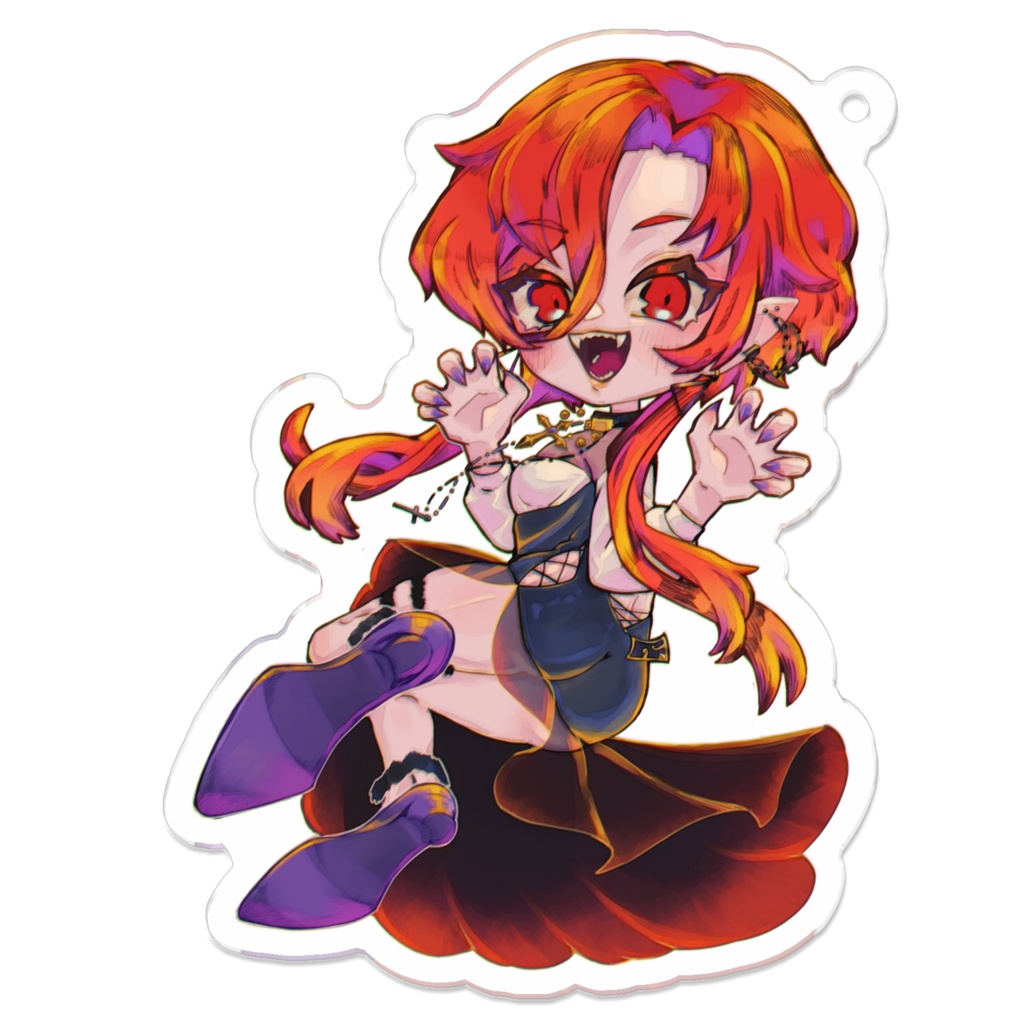 ハロウィン棗キーホルダーにっこり2022