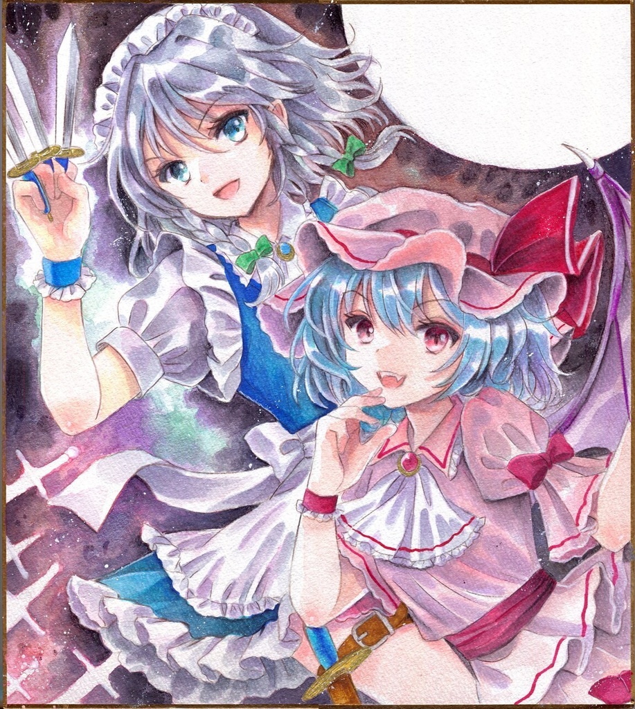 【東方、創作】オーダー色紙キャラ1名【納期は14日~20日】
