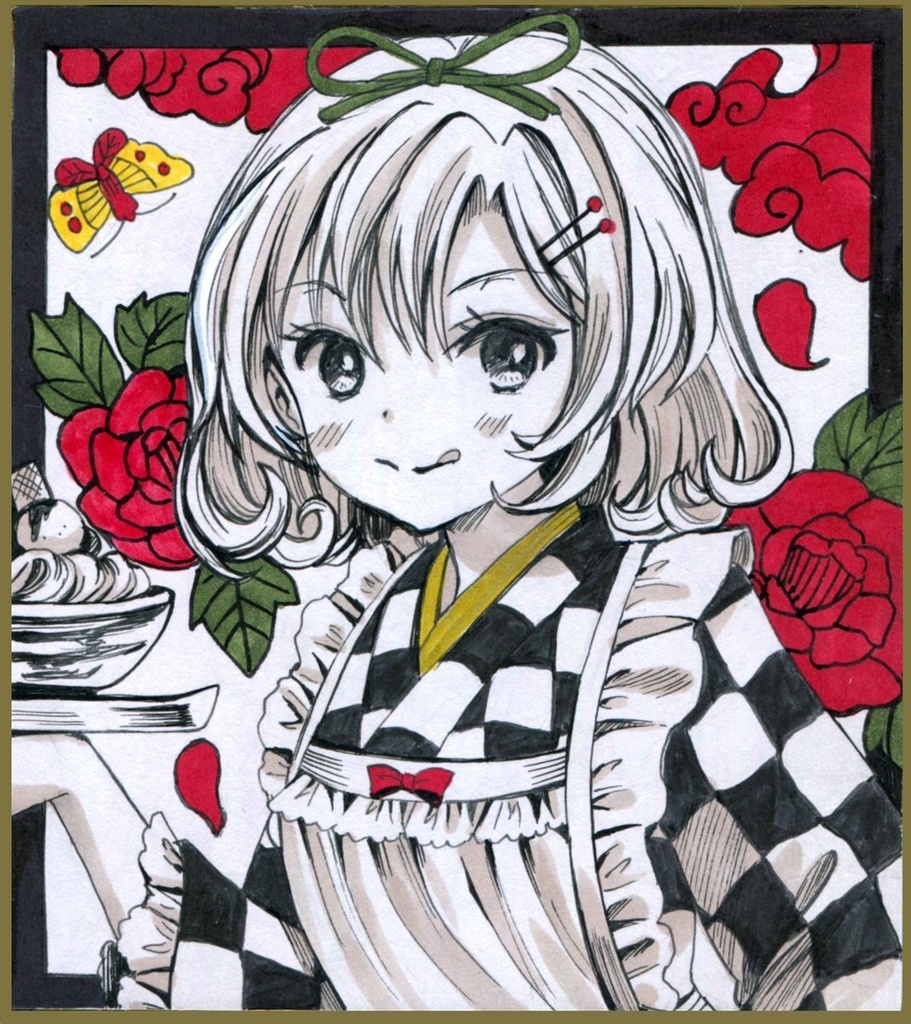 【東方、創作】オーダー色紙キャラ1名【納期は14日~20日】