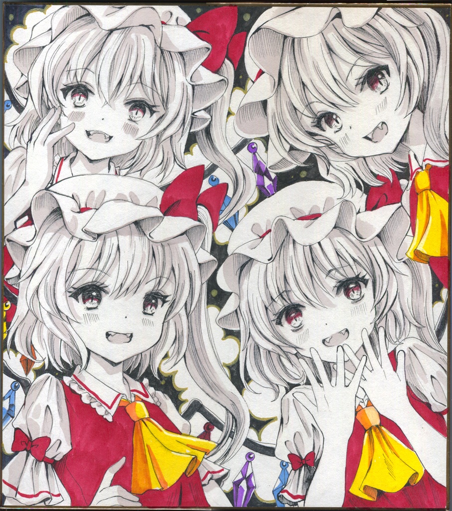 ３月27日23時半〜開始【ネコポス対応】フランちゃん大色紙【東方】