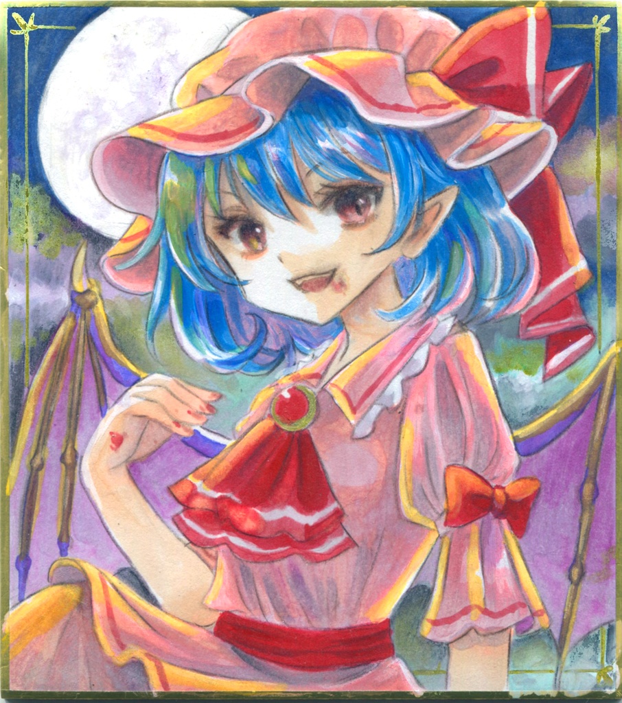 【3月27日23時半〜開始】レミリア小色紙【東方】