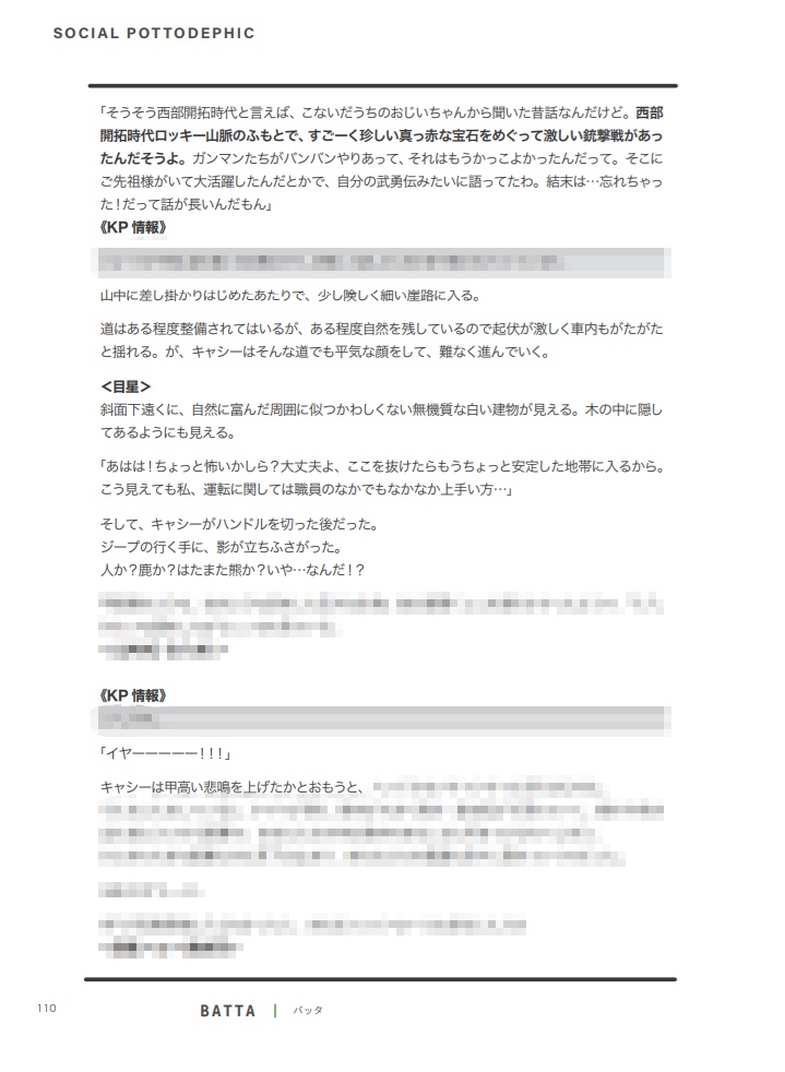 「BATTA」CoC6版非公式シナリオ