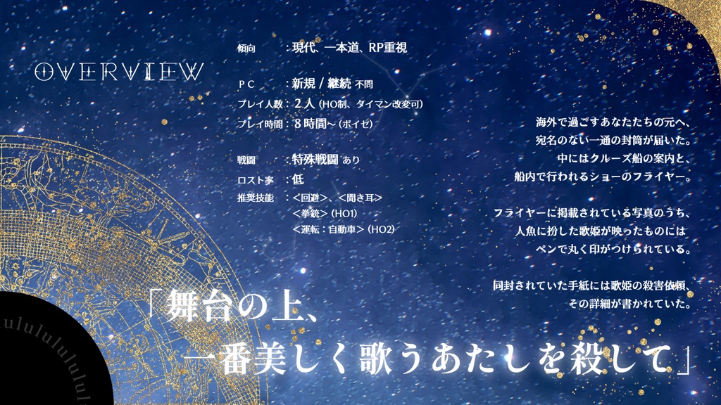 CoC6th 「人魚殺しとスタートレイル」