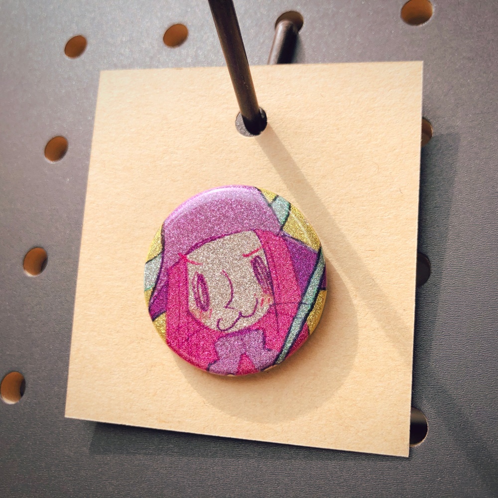 缶バッジ2個セット (メタル&グリッター)