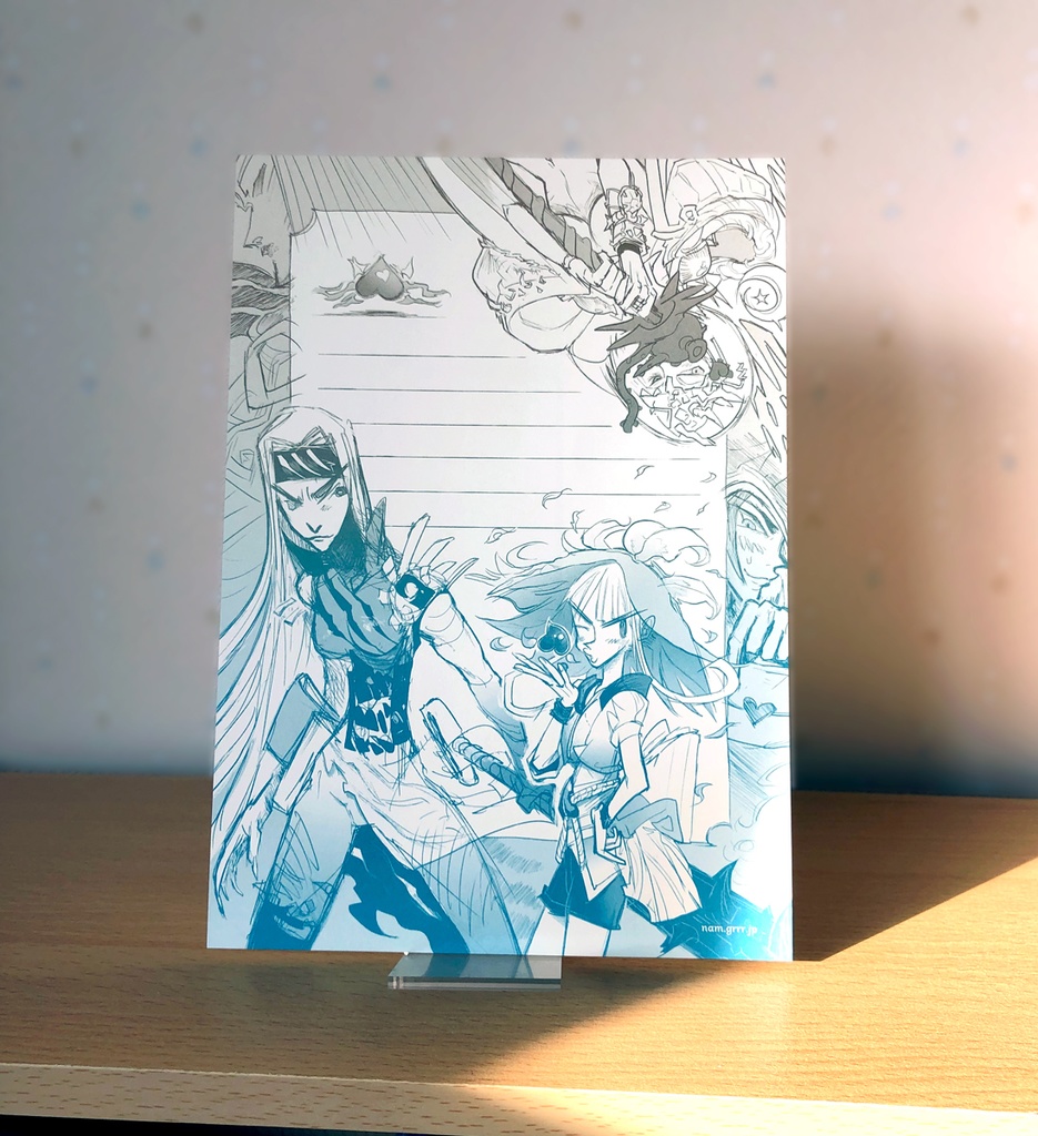 グラデ便箋 (グラデパターン4種類)