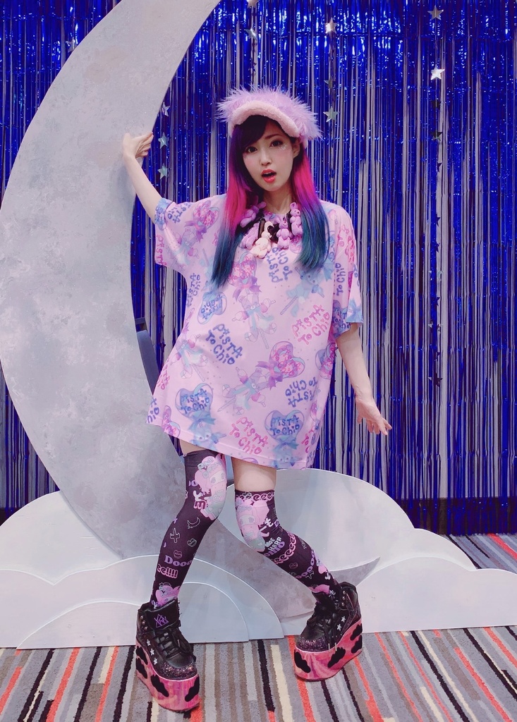 廃墟の原宿BIG Tシャツ☆ピンク