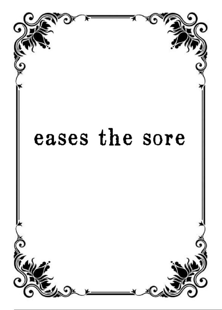 eases the sore