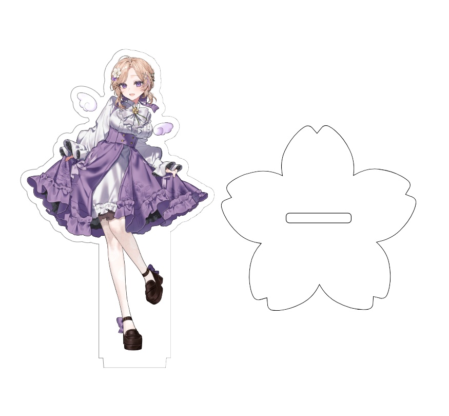 【受注生産】★New★ 望羽ふわる アクリルスタンド キービジュアル 新衣装ver.