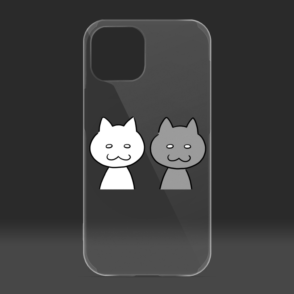 モーノ&クーロ クリアiPhoneケース