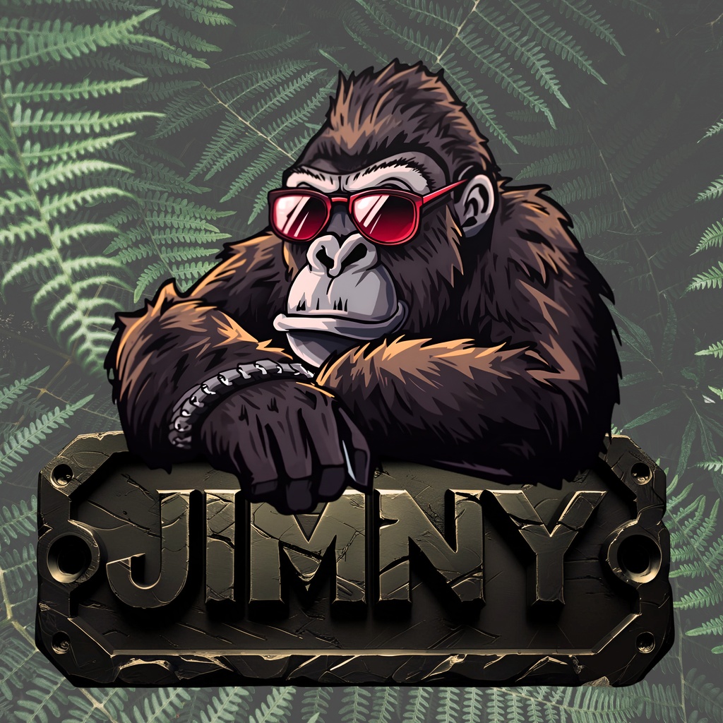 ジムニー　ゴリラ　ステッカー　Jimny Gorilla Sticker