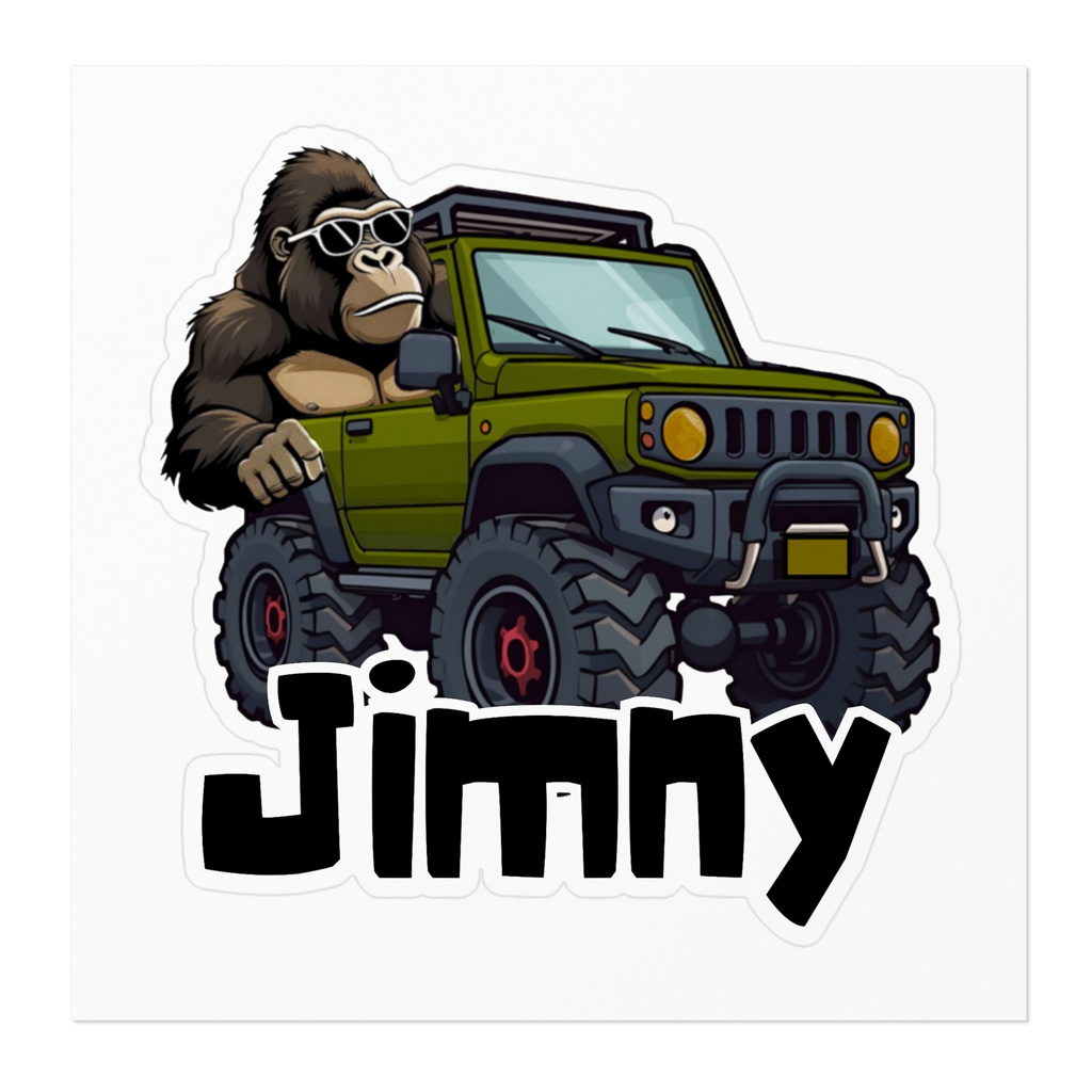 ジムニー ゴリラ ステッカー Jimny Gorilla Sticker