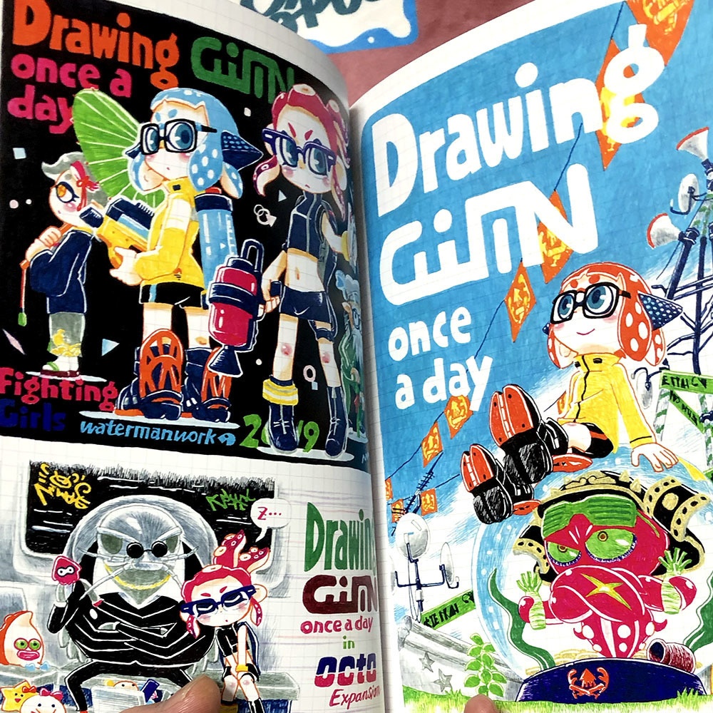 ジモンちゃんノート(Drawing GiMN once a day)