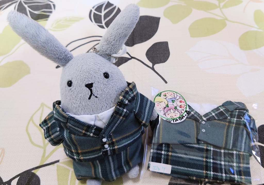 ツキコットのお洋服 チェック(緑)