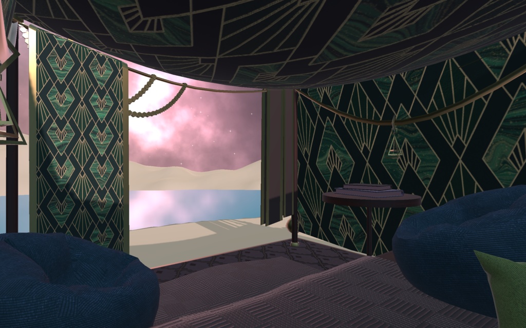 【VRChat想定】ゴールド・オアシス・テント