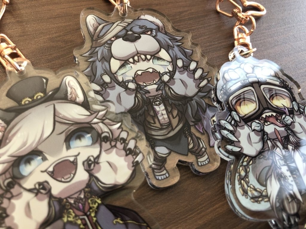 がおー!アクリルキーホルダー