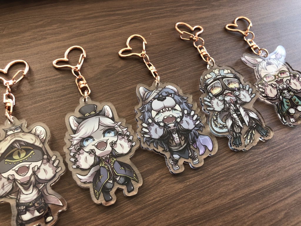 がおー!アクリルキーホルダー