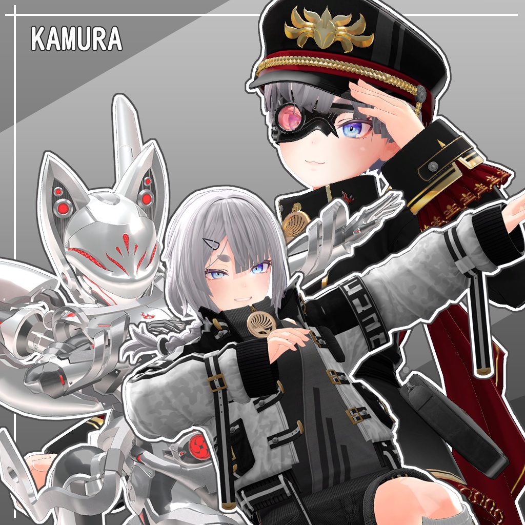 KAMURA - カムラ - 3Dモデル (VRChat用アバター)