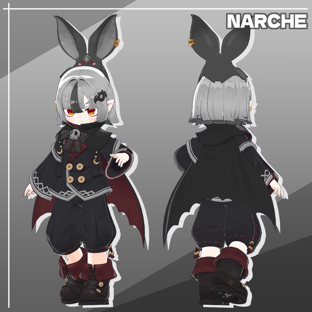 NARCHE - ナーシュ - 3Dモデル (VRChat用アバター)