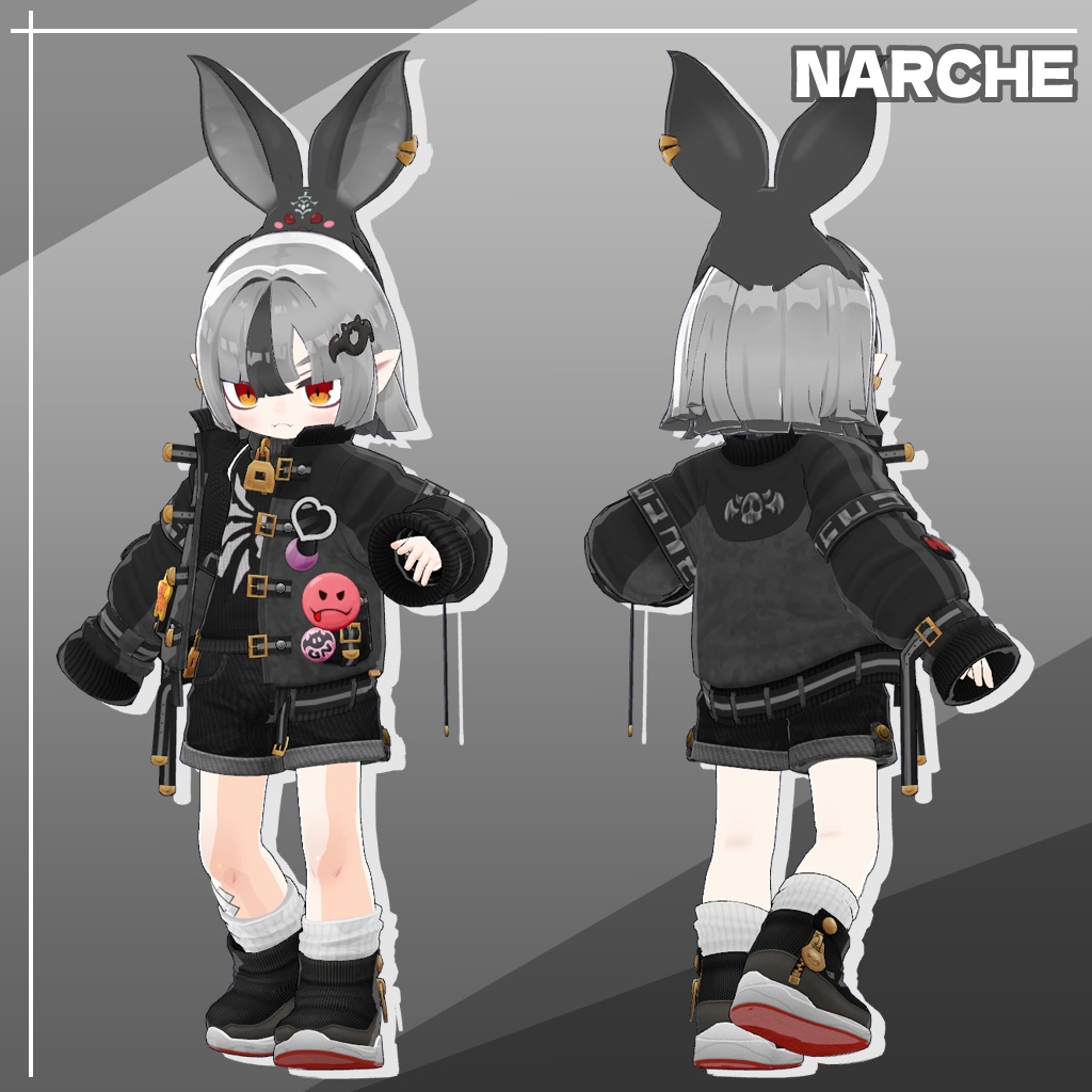 NARCHE - ナーシュ - 3Dモデル (VRChat用アバター)
