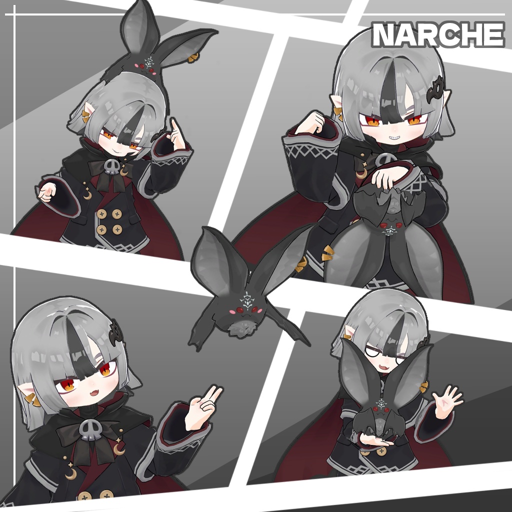 NARCHE - ナーシュ - 3Dモデル (VRChat用アバター)