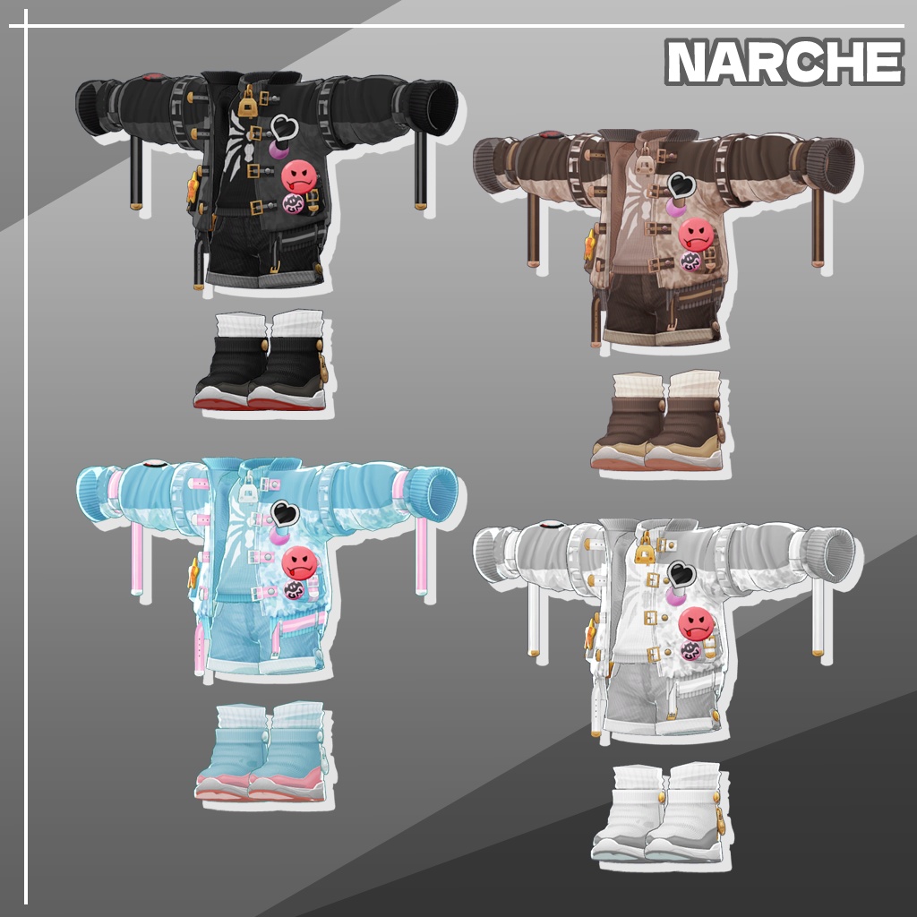 NARCHE - ナーシュ - 3Dモデル (VRChat用アバター)