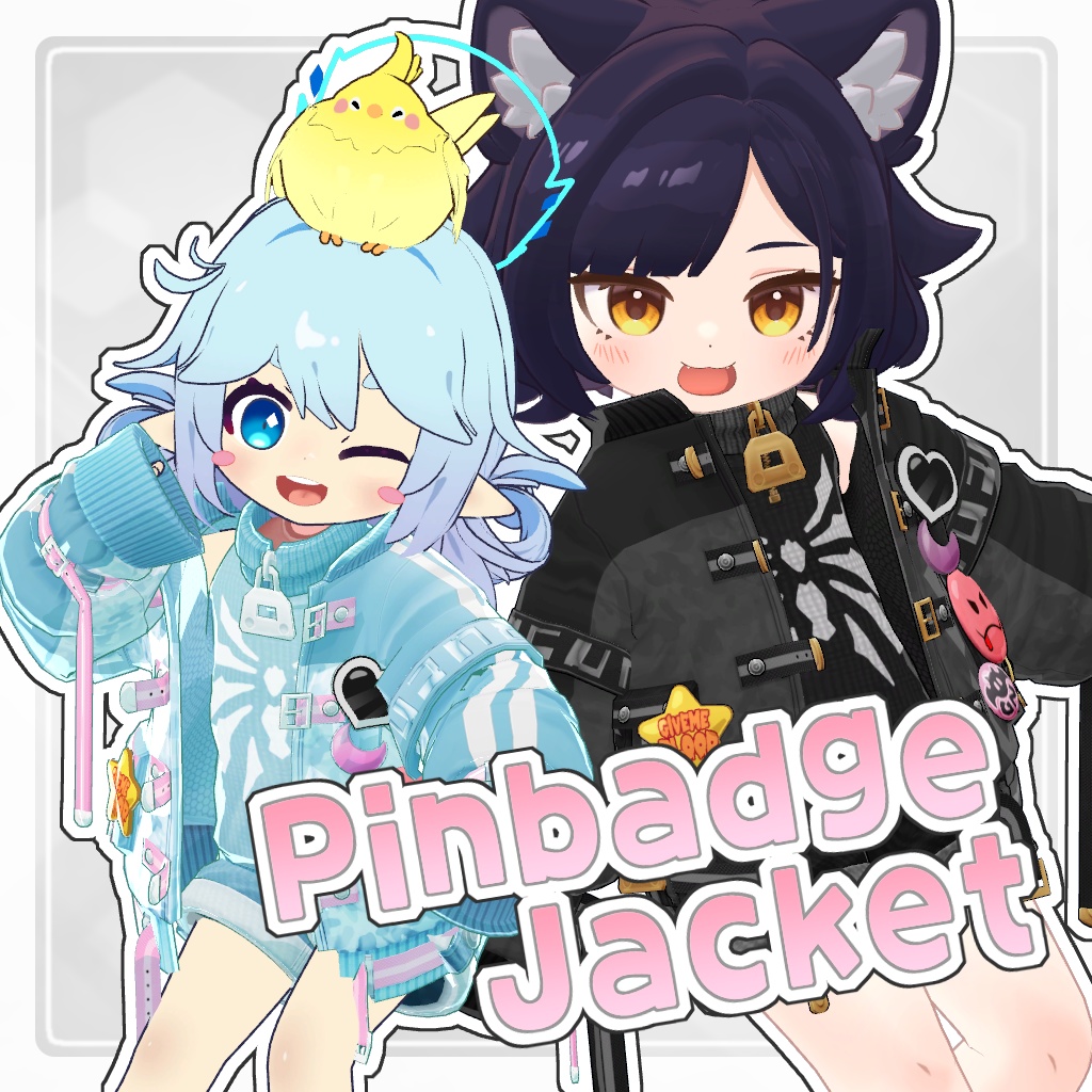 VRC衣装　ピンバッジジャケット / PinbadgeJacket