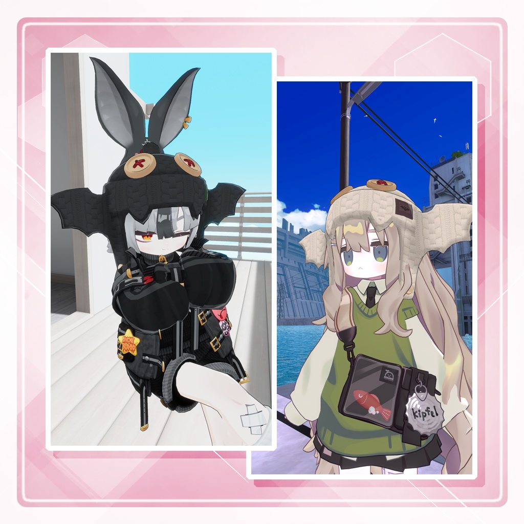 VRC衣装 バットにっとキャップ