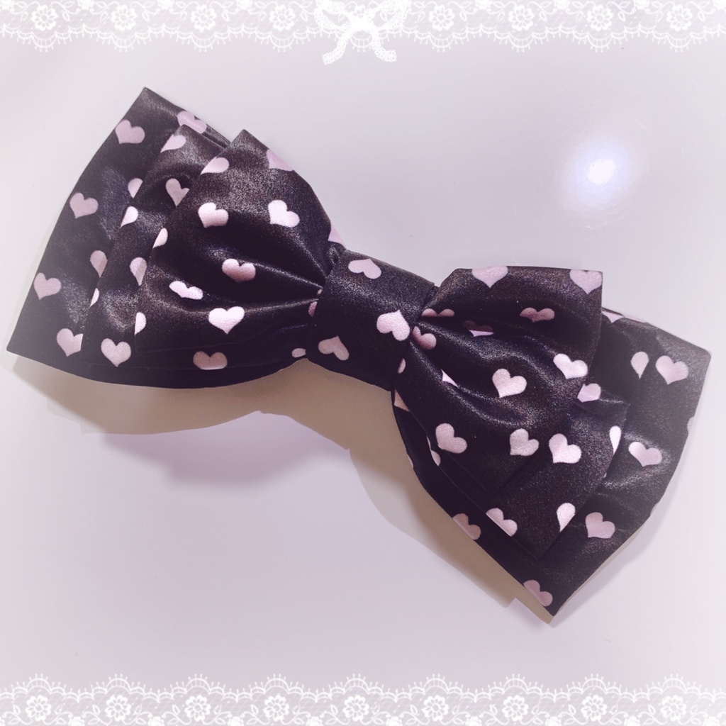 🎀Heartdotバレッタ(BLACK)