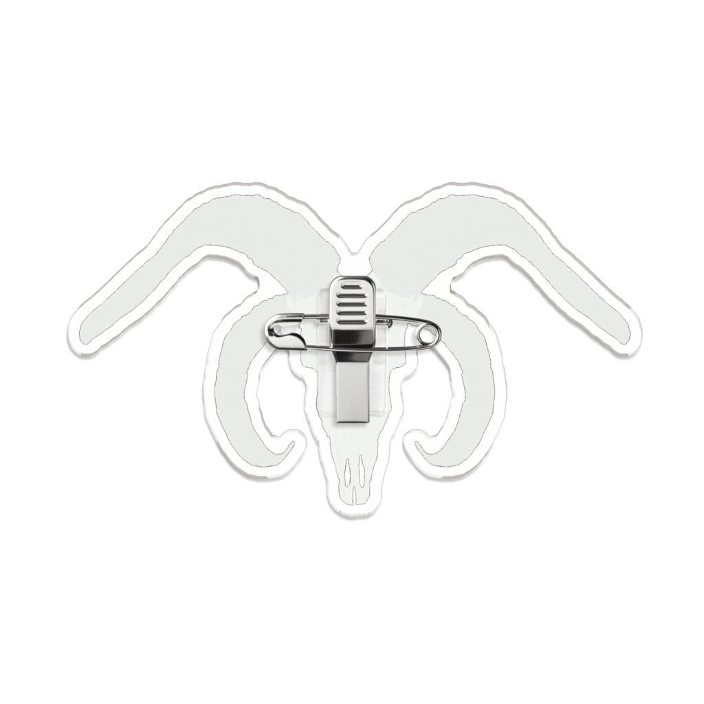 動物骨アクリルバッジ