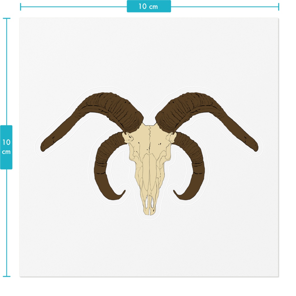 動物骨ステッカー