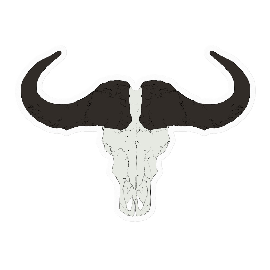 動物骨ステッカー