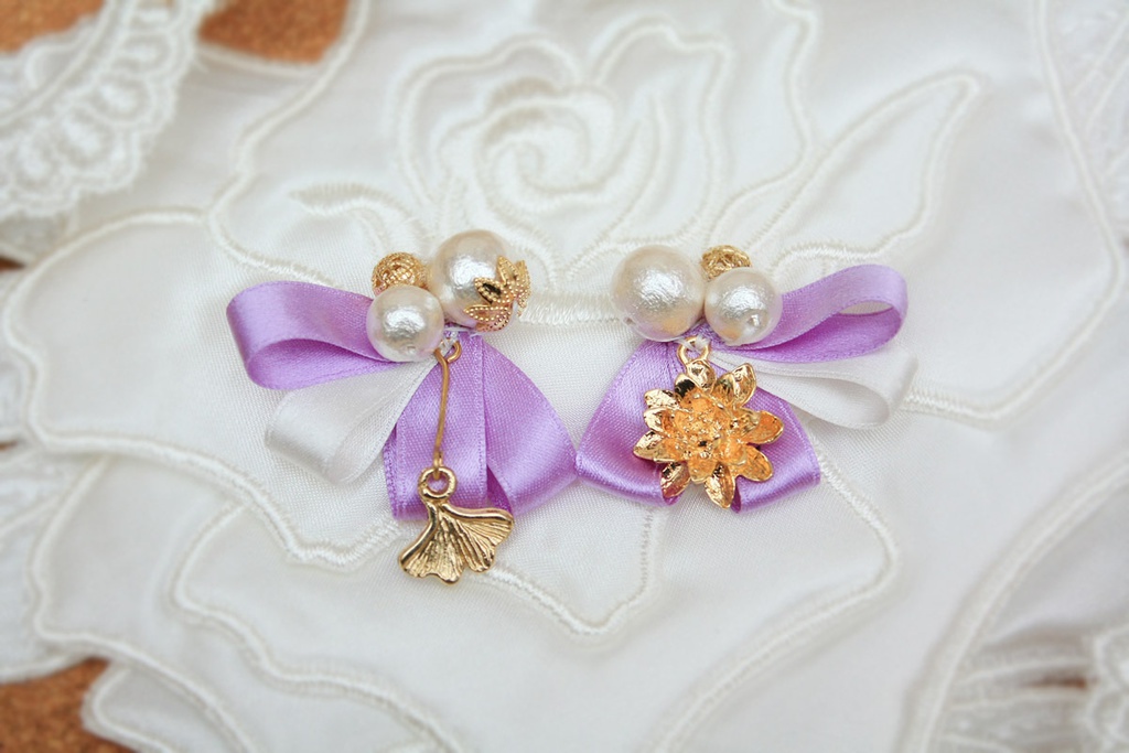 PRICEDOWN|おりぼんイヤリング&ピアス・弐