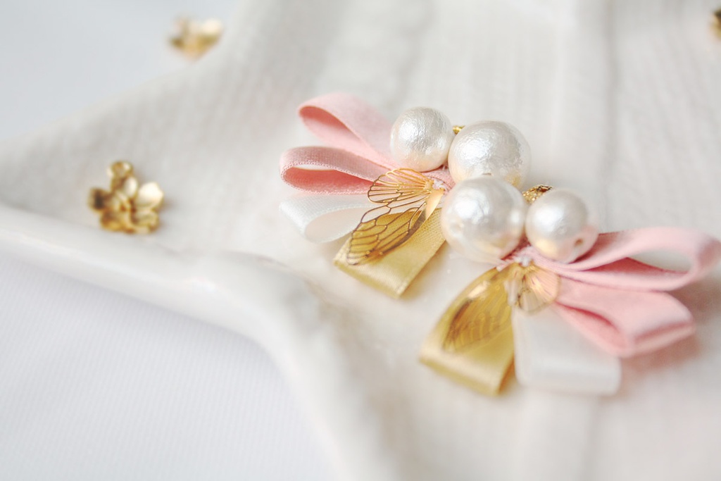 PRICEDOWN|おりぼんイヤリング&ピアス・参