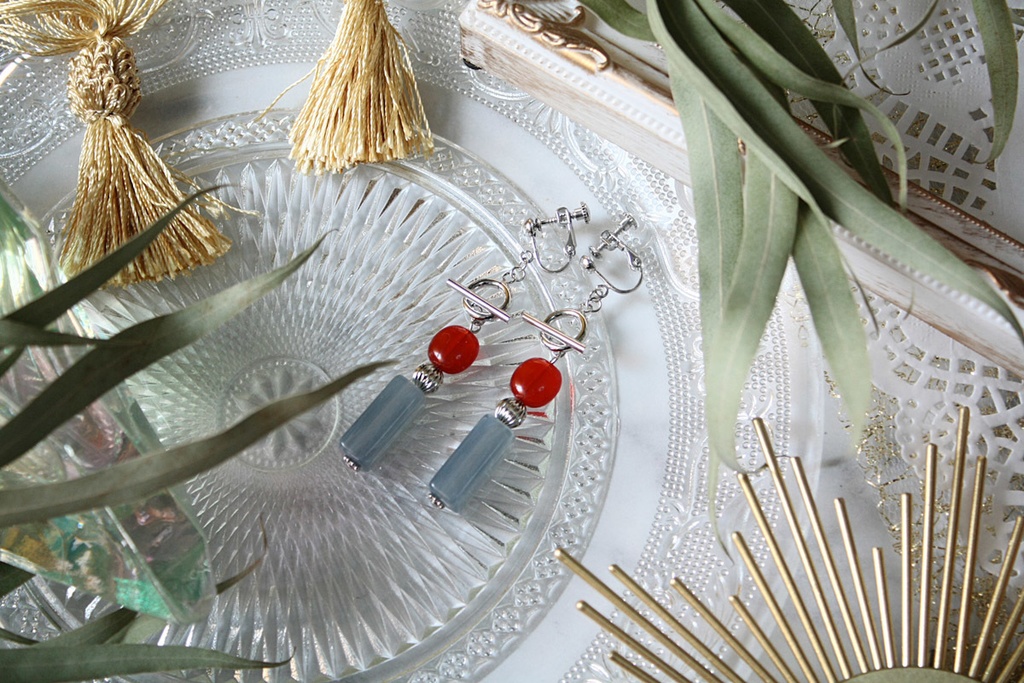 眠れぬ夜のカンペッジオ ネロ イメージ2wayイヤリング