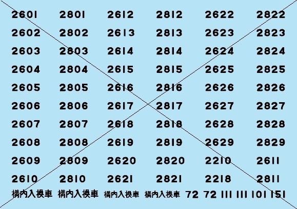 UTR-5003　2200・2600系・入換車・ババ貨車用インレタセット　BOOTH限定