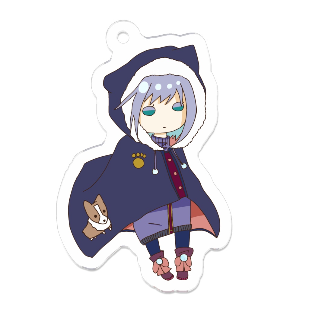 雪の日フードのアクキー