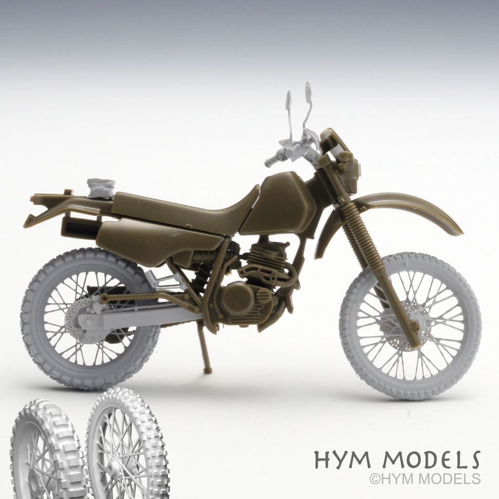 【2024/1/23更新】1/35 陸自オートバイ用 XLR250R改造セット(エンデューロタイヤ)