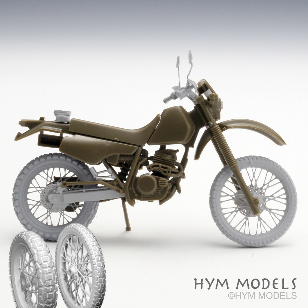 【2024/1/23更新】1/35 陸自オートバイ用 XLR250R改造セット(デュアルパーパスタイヤ)