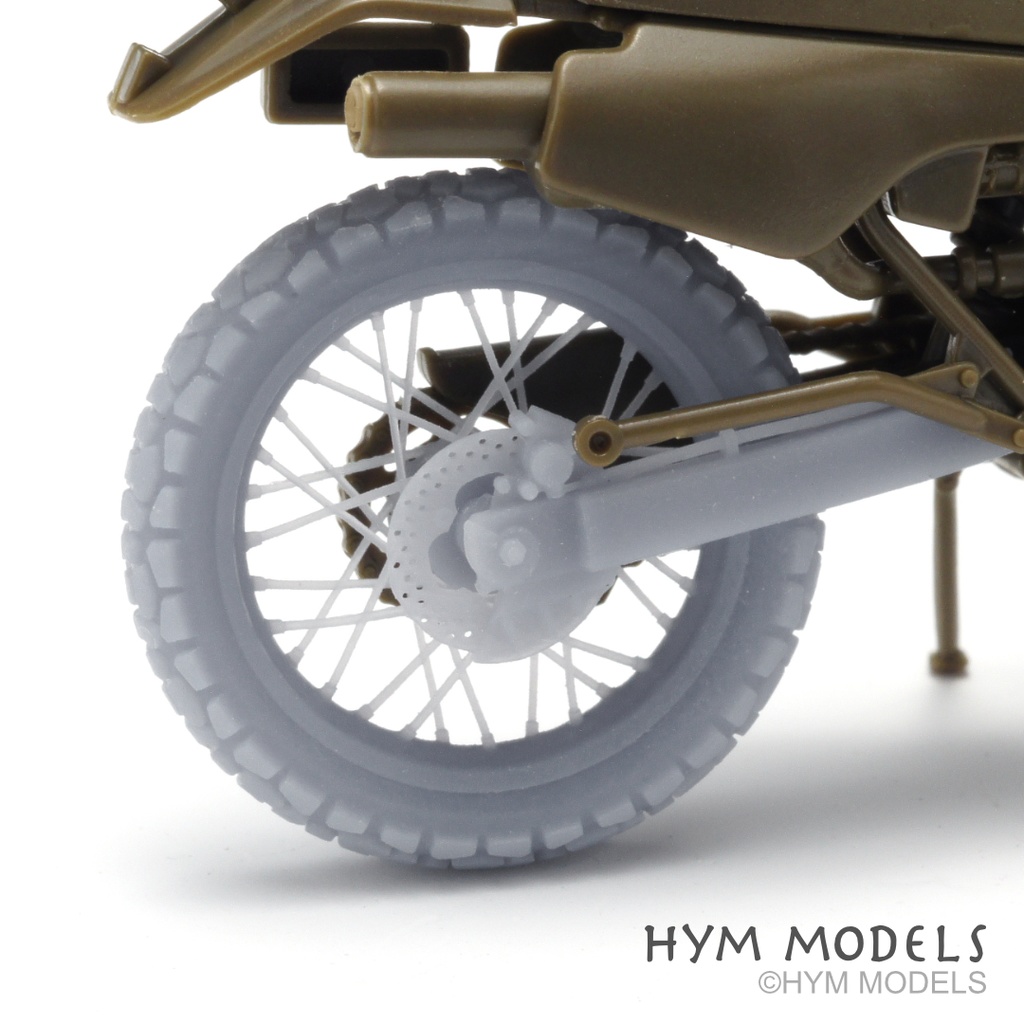 【2024/1/23更新】1/35 陸自オートバイ用 XLR250R改造セット(デュアルパーパスタイヤ)