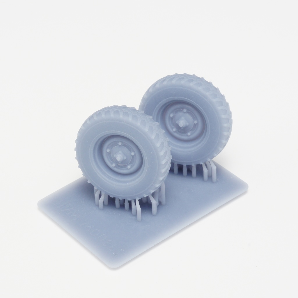 1/35 シュビムワーゲン166型用 自重変形ワイドタイヤセット