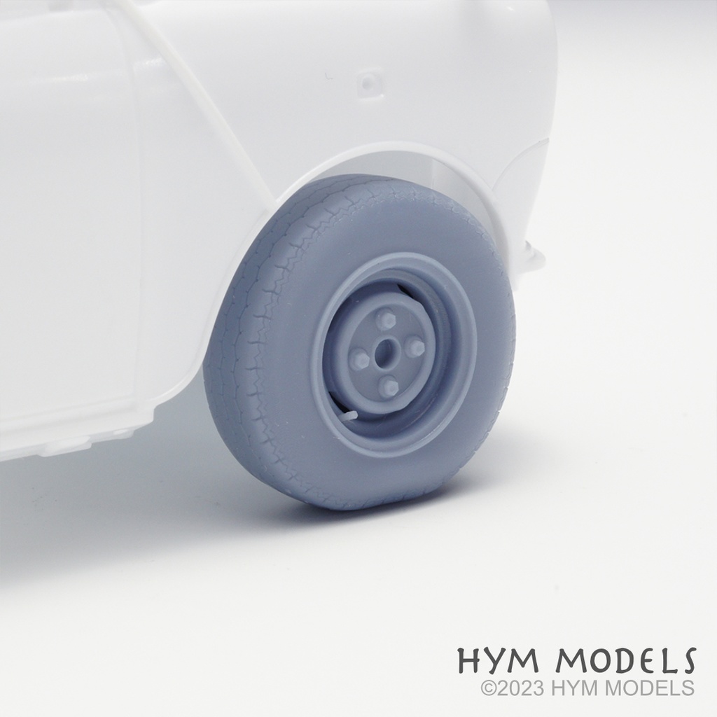 1/24 ミニクーパー1.3i用 自重変形10インチタイヤセット(70's)