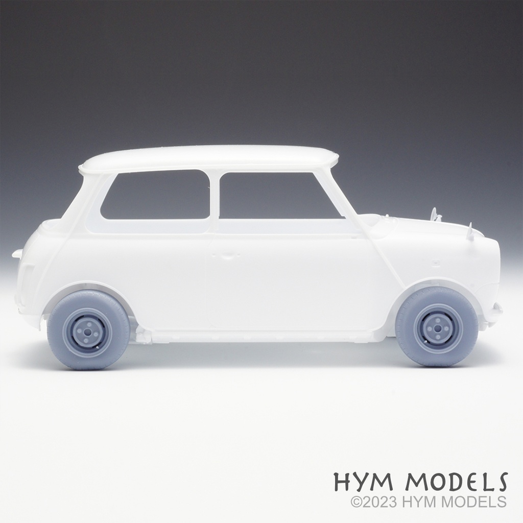 1/24 ミニクーパー1.3i用 自重変形10インチタイヤセット(70's)