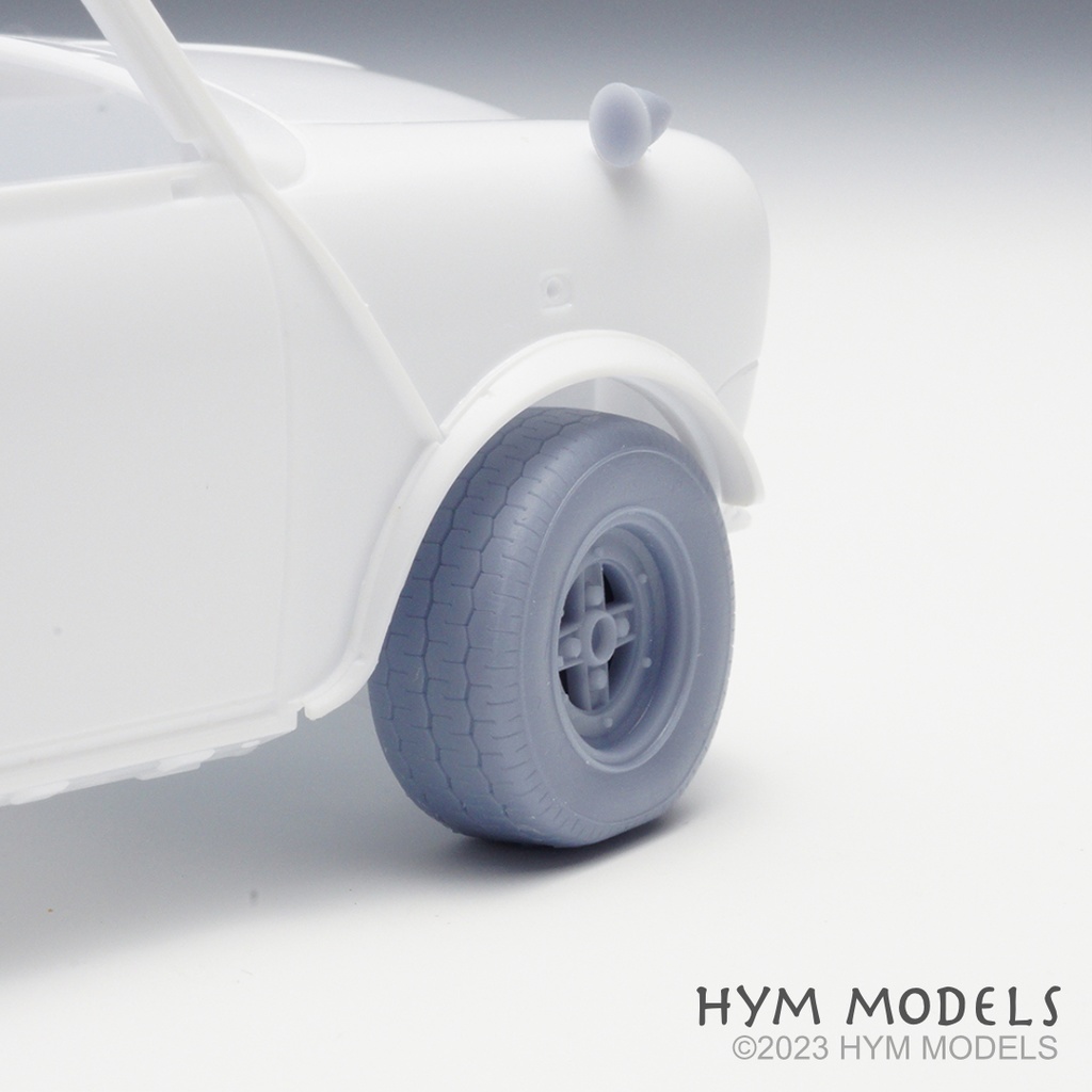 1/24 ミニクーパー1.3i用 自重変形10インチタイヤセット(MK-2)