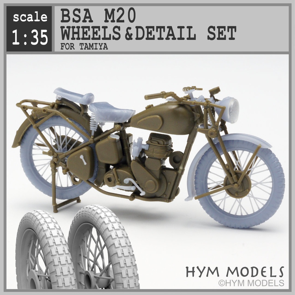 【2023/3/8更新】1/35 イギリス軍用オートバイ BSA M20 MPセット用 ディテールアップセット